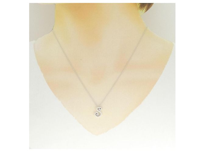 Autre Marque Collana con Diamanti Ponte Vecchio Au750 Argento - vista 6