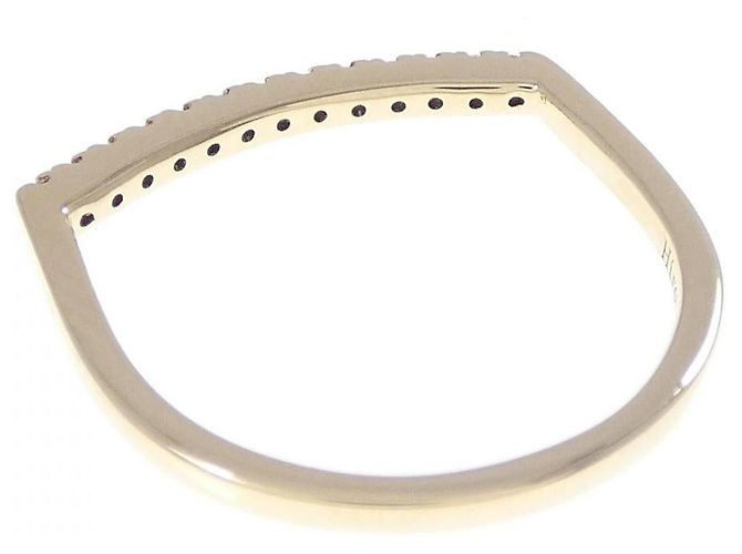 Autre Marque Anello Hirotaka U Shape K10 Oro Giallo e Diamante D'oro - vista 3