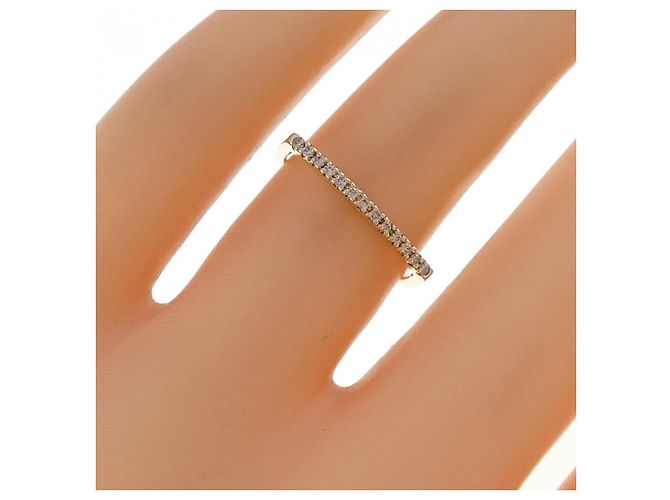 Autre Marque Anello Hirotaka U Shape K10 Oro Giallo e Diamante D'oro - vista 5