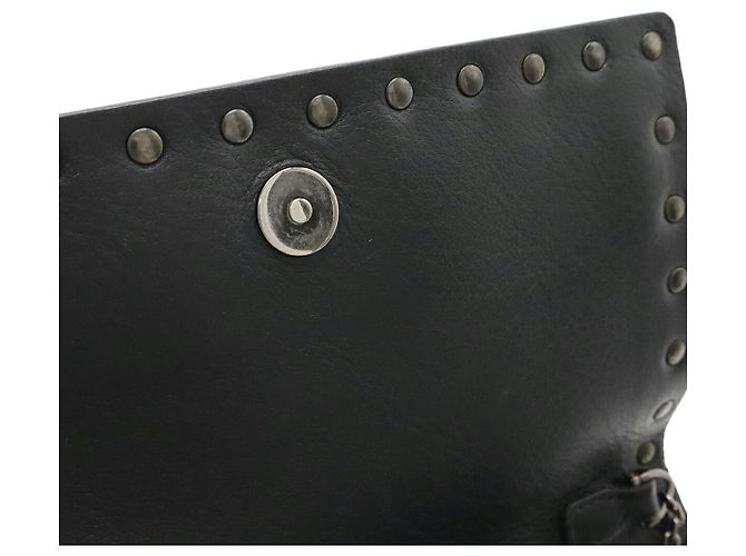 Borsa a tracolla in pelle Valentino Garavani Nero - vista 8