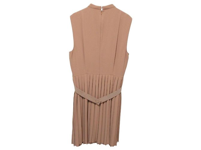 Autre Marque REISS Plissee-Kleid Beige - Ansicht 2