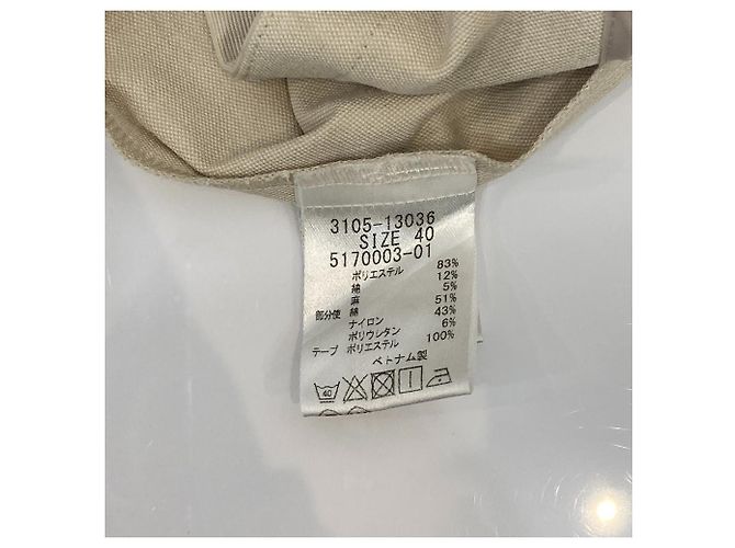 Autre Marque JAQUETA sem gola LAUTREAMONT Bege - vista 5