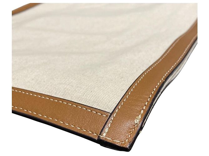 Autre Marque Borsa a tracolla in tela UNITED ARROWS UBSC Marrone Bianco - vista 3