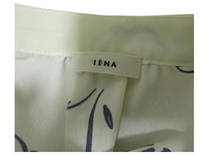 Autre Marque Langes Hemdkleid mit Deshin-Print IENA Weiß - Ansicht 3