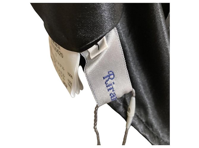 Autre Marque Rirandture Blumenmuster ausgestellter Rock Schwarz - Ansicht 7