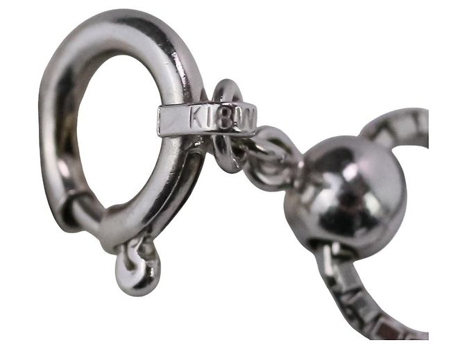Collana con pendente Tasaki Au750 Diamond Sapphire Argento - vista 11