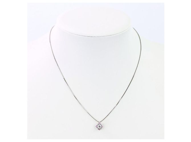 Collana con pendente Tasaki Au750 Diamond Sapphire Argento - vista 3