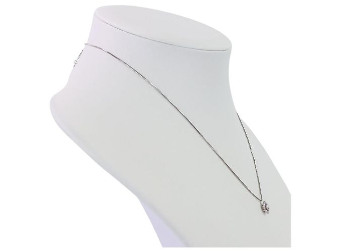 Collana con pendente Tasaki Au750 Diamond Sapphire Argento - vista 4