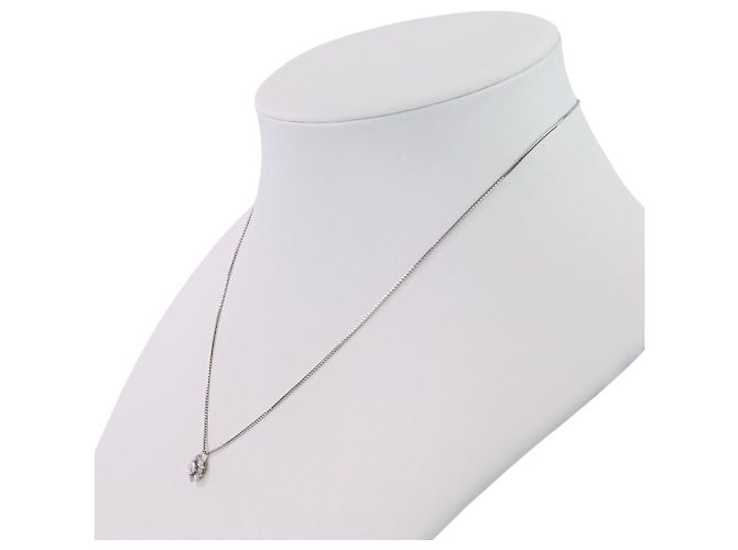 Collana con pendente Tasaki Au750 Diamond Sapphire Argento - vista 5