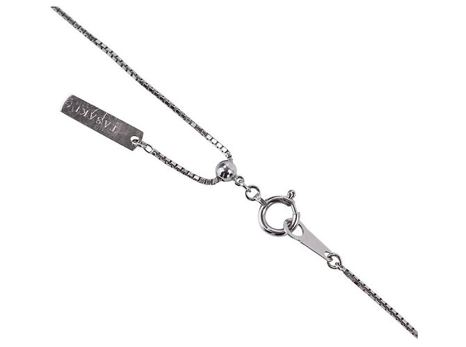 Collana con pendente Tasaki Au750 Diamond Sapphire Argento - vista 8