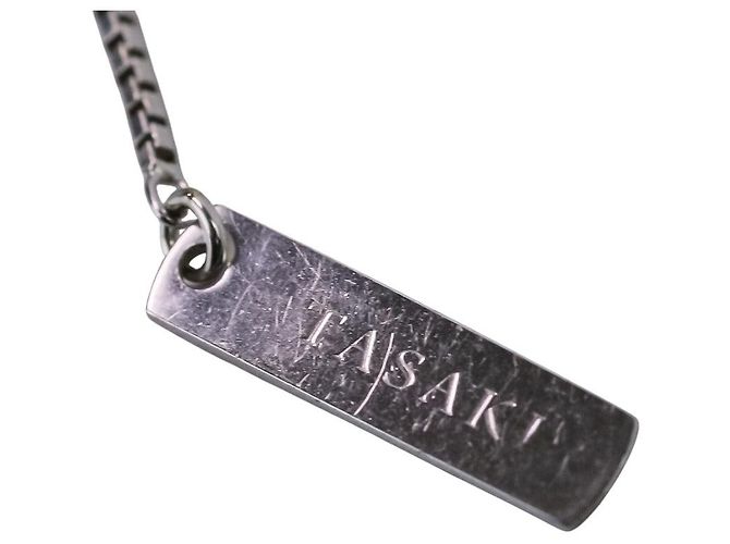 Collana con pendente Tasaki Au750 Diamond Sapphire Argento - vista 9