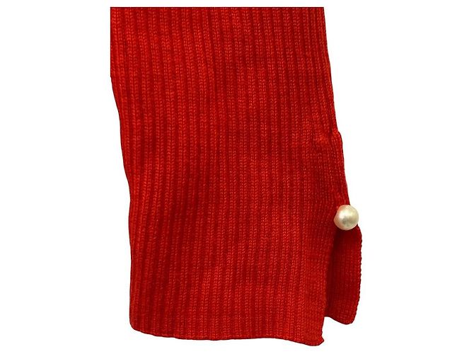 Autre Marque Tiara Rippstrick-Oberteil Rot - Ansicht 3