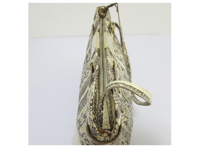 2way-Tasche aus Python JIMMY CHOO Beige - Ansicht 4
