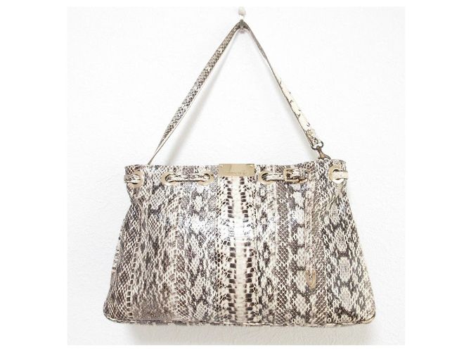 2way-Tasche aus Python JIMMY CHOO Beige - Ansicht 6