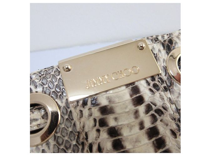 2way-Tasche aus Python JIMMY CHOO Beige - Ansicht 7