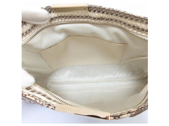 2way-Tasche aus Python JIMMY CHOO Beige - Ansicht 9