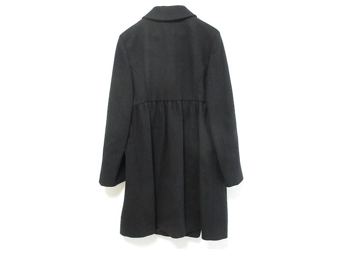 Abrigo de lana Miu Miu Negro - vista 2