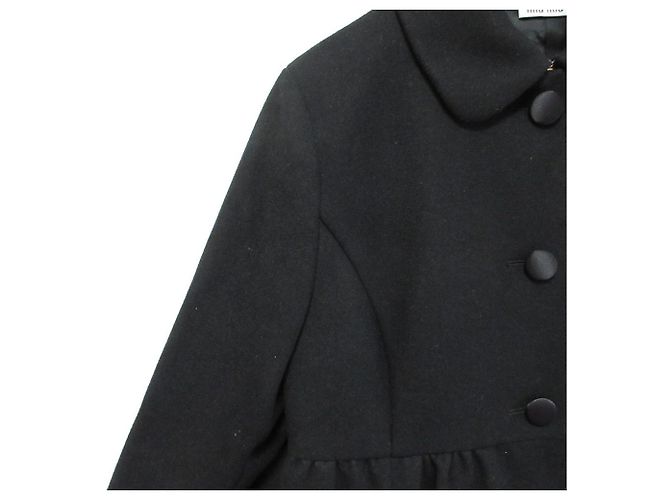 Abrigo de lana Miu Miu Negro - vista 5