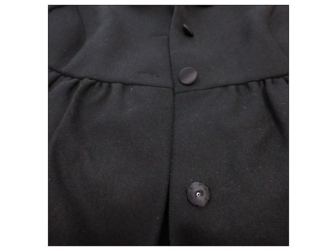 Abrigo de lana Miu Miu Negro - vista 6