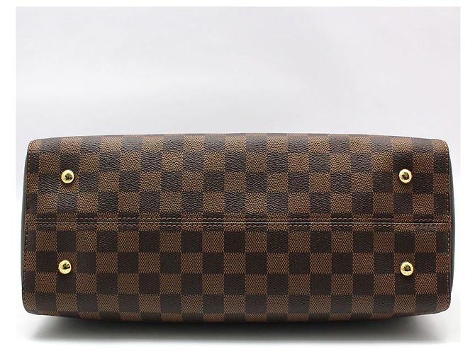 Louis Vuitton Borsa a tracolla bowling Kensington in Damier Ebene Marrone - vista 4