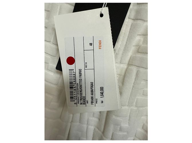 Fendi Pantaloni dritti Argento - vista 7