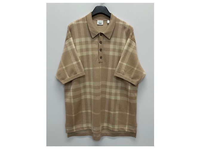 Burberry Polo aus Seiden-Woll-Jacquard mit Karomuster Braun - Ansicht 2