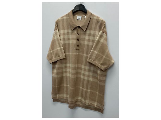 Burberry Polo aus Seiden-Woll-Jacquard mit Karomuster Braun - Ansicht 4