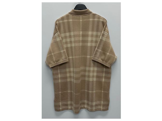 Burberry Polo aus Seiden-Woll-Jacquard mit Karomuster Braun - Ansicht 5