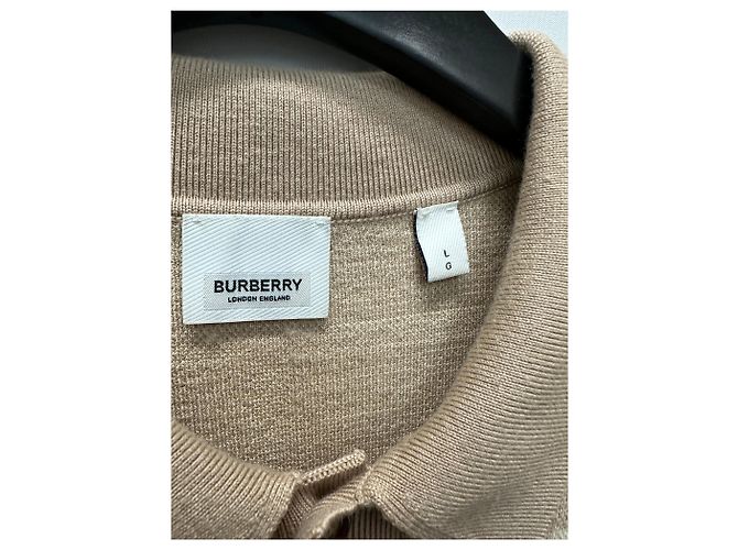Burberry Polo aus Seiden-Woll-Jacquard mit Karomuster Braun - Ansicht 8