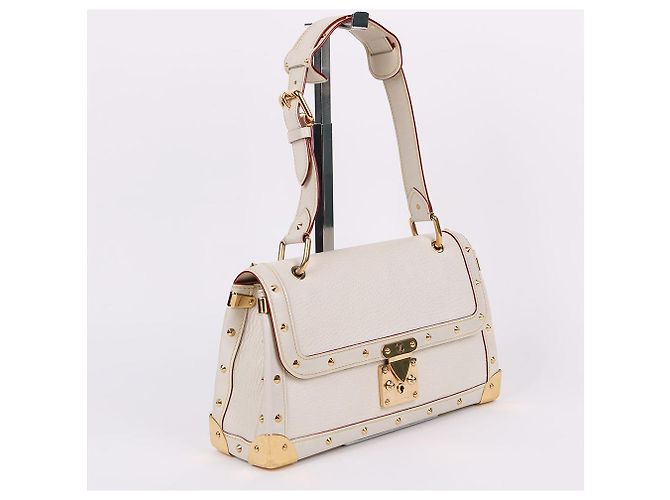Borsa a Spalla Louis Vuitton Suhali Medium Bianca Bianco - vista 3