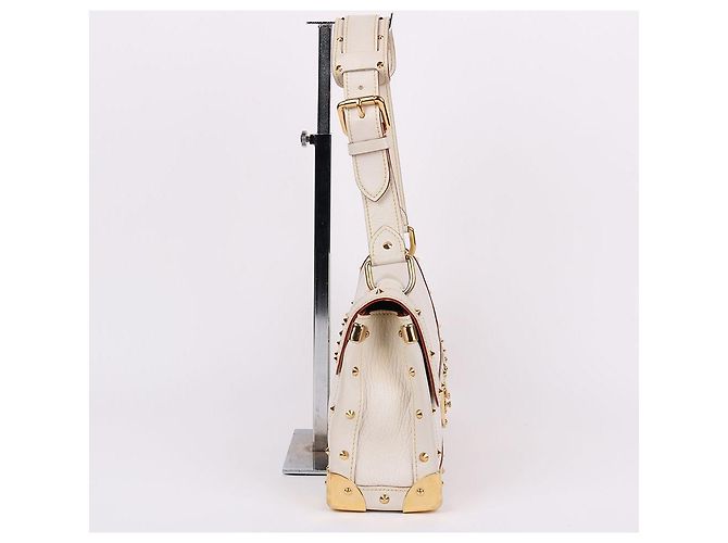 Borsa a Spalla Louis Vuitton Suhali Medium Bianca Bianco - vista 4