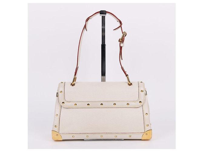 Borsa a Spalla Louis Vuitton Suhali Medium Bianca Bianco - vista 5
