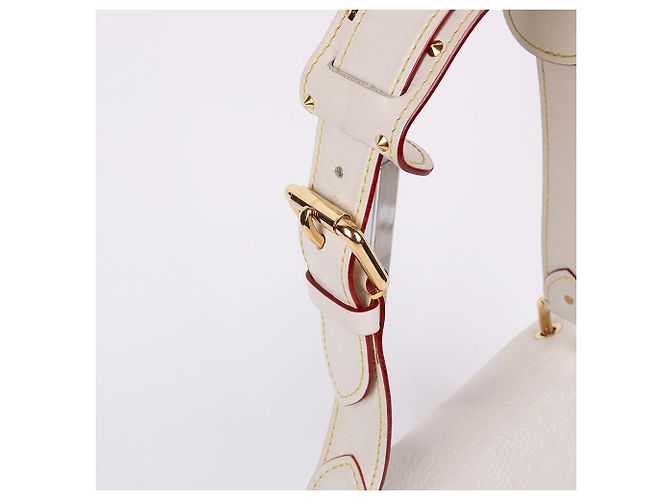 Borsa a Spalla Louis Vuitton Suhali Medium Bianca Bianco - vista 7