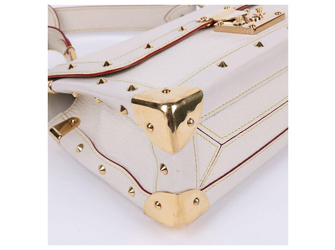 Borsa a Spalla Louis Vuitton Suhali Medium Bianca Bianco - vista 9