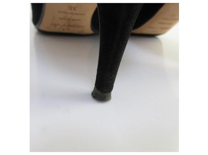 Autre Marque Sergio Rossi sr1 Wildleder-Short-Boots Schwarz - Ansicht 12