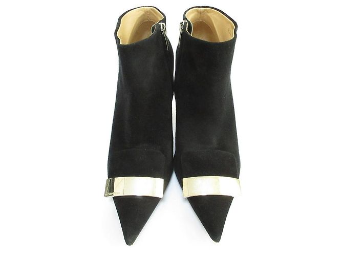 Autre Marque Sergio Rossi sr1 Wildleder-Short-Boots Schwarz - Ansicht 2