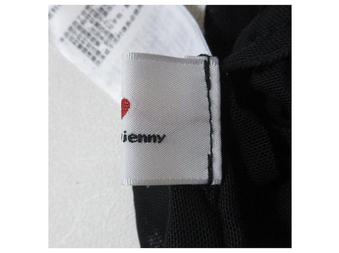 Autre Marque blusa transparente de bolinhas com flores merry jenny Preto - vista 7