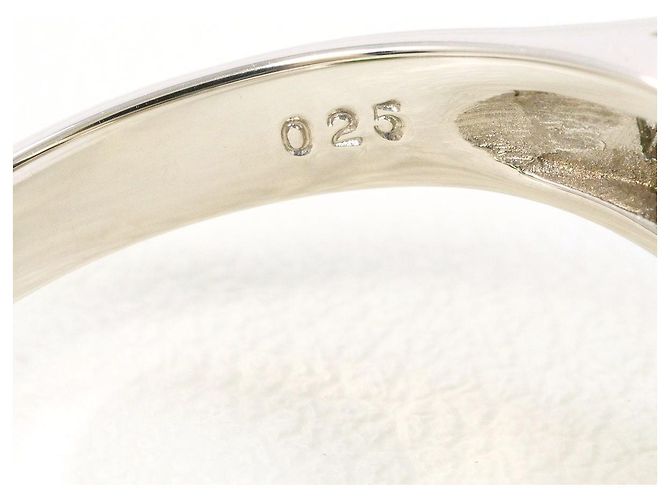 Autre Marque Jade-Diamant-Ring aus PT900 Platin Grün - Ansicht 6