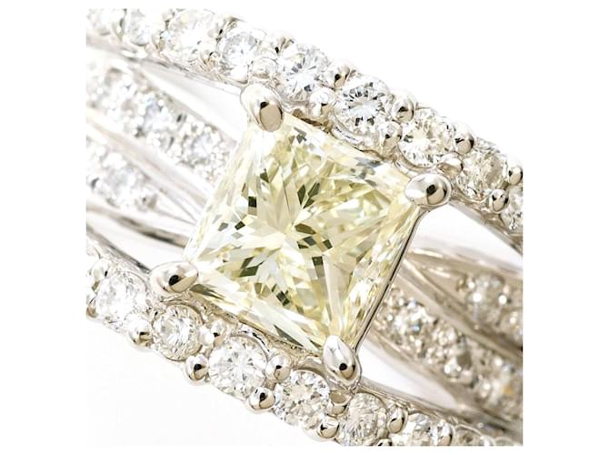 Autre Marque PT900 Platinring Gelb - Ansicht 2