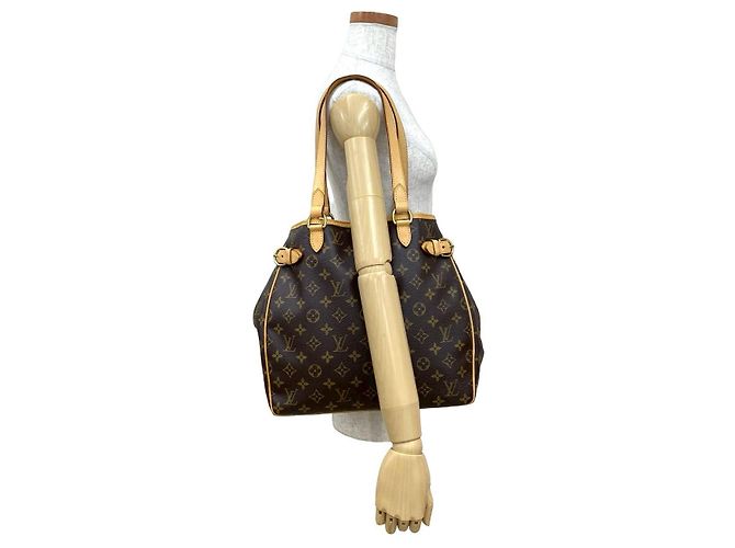 Borsa Tote Louis Vuitton Batignolles Monogram Marrone Bronzo - vista 3