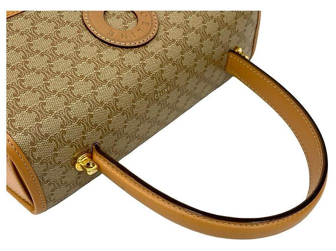 Céline Borsa 2way in pelle Macadam Celine Beige - vista 5