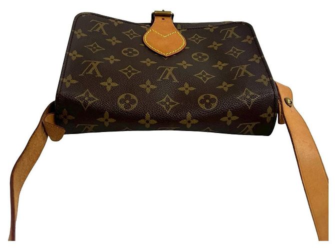 Borsa a tracolla Louis Vuitton Cartouchiere Monogram Marrone - vista 5