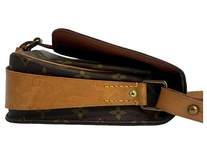 Borsa a tracolla Louis Vuitton Cartouchiere Monogram Marrone - vista 6