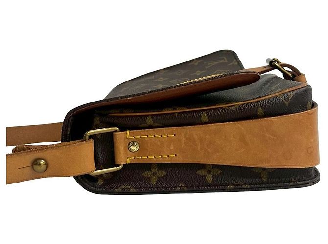 Borsa a tracolla Louis Vuitton Cartouchiere Monogram Marrone - vista 7