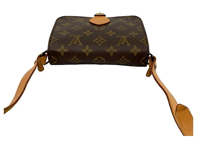 Mini borsa a tracolla Louis Vuitton Cartouchiere Monogram Marrone Bronzo - vista 5