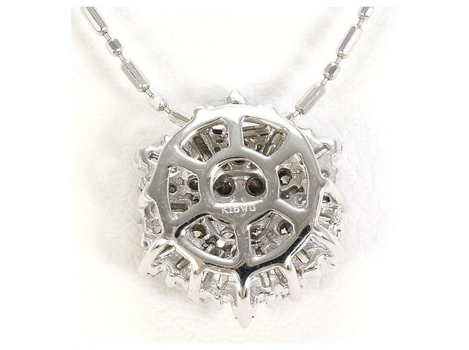 Autre Marque Collana in oro bianco Au750 e diamanti Argento - vista 3