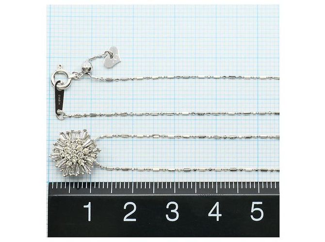 Autre Marque Collana in oro bianco Au750 e diamanti Argento - vista 5