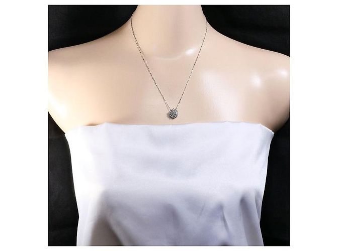 Autre Marque Collana in oro bianco Au750 e diamanti Argento - vista 6