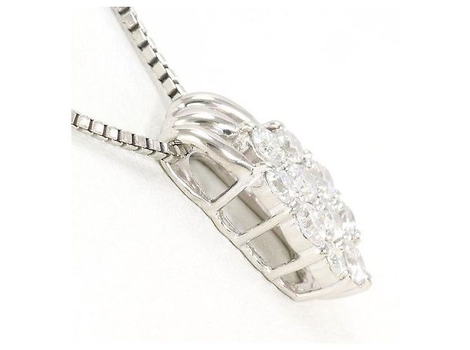 Autre Marque Collana in platino Pt900 Pt850 con diamanti Argento - vista 2