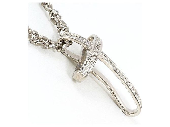 Autre Marque Collana in oro bianco 14K e diamanti Argento - vista 2